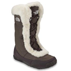 North Face Nuptse Goose Down Mid Calf Lace Up Boot